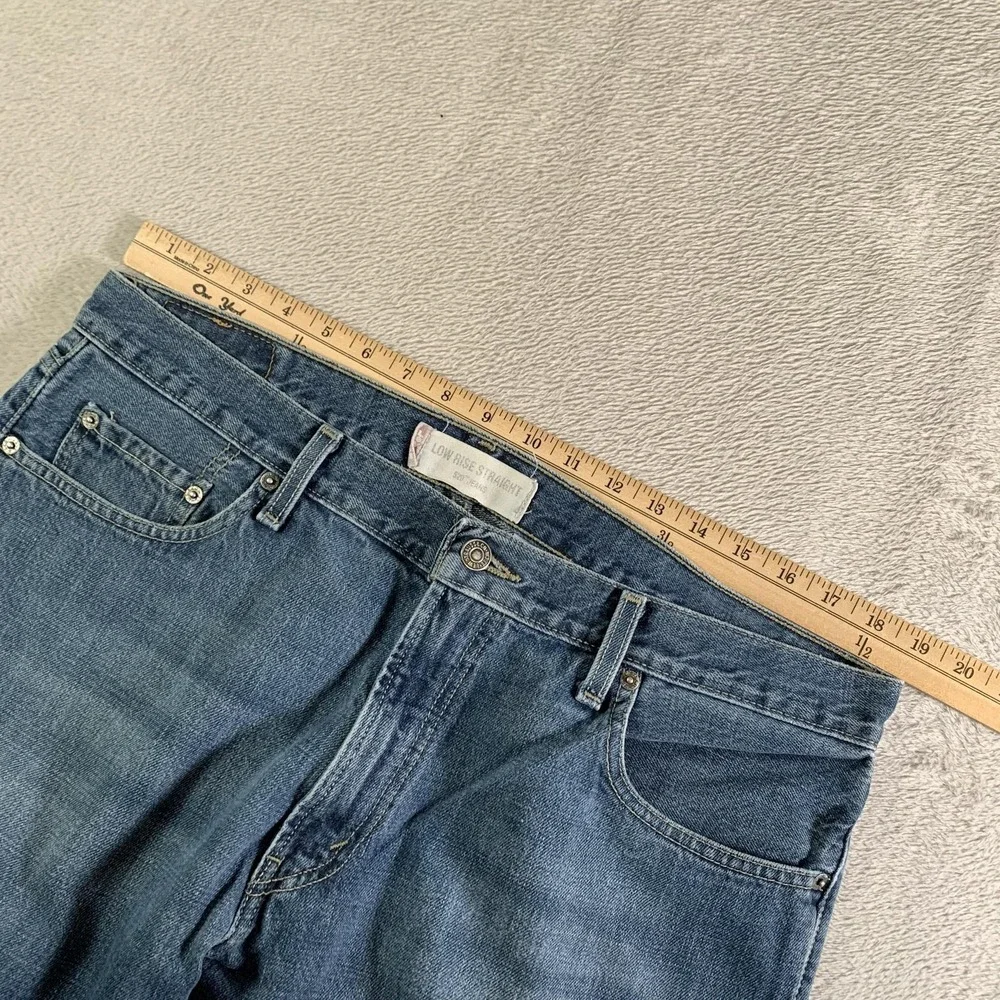 Vintage Levis 529 Jeans Men 38x34 (Tag 36x34) Blue Low Rise Straight Medium Wash